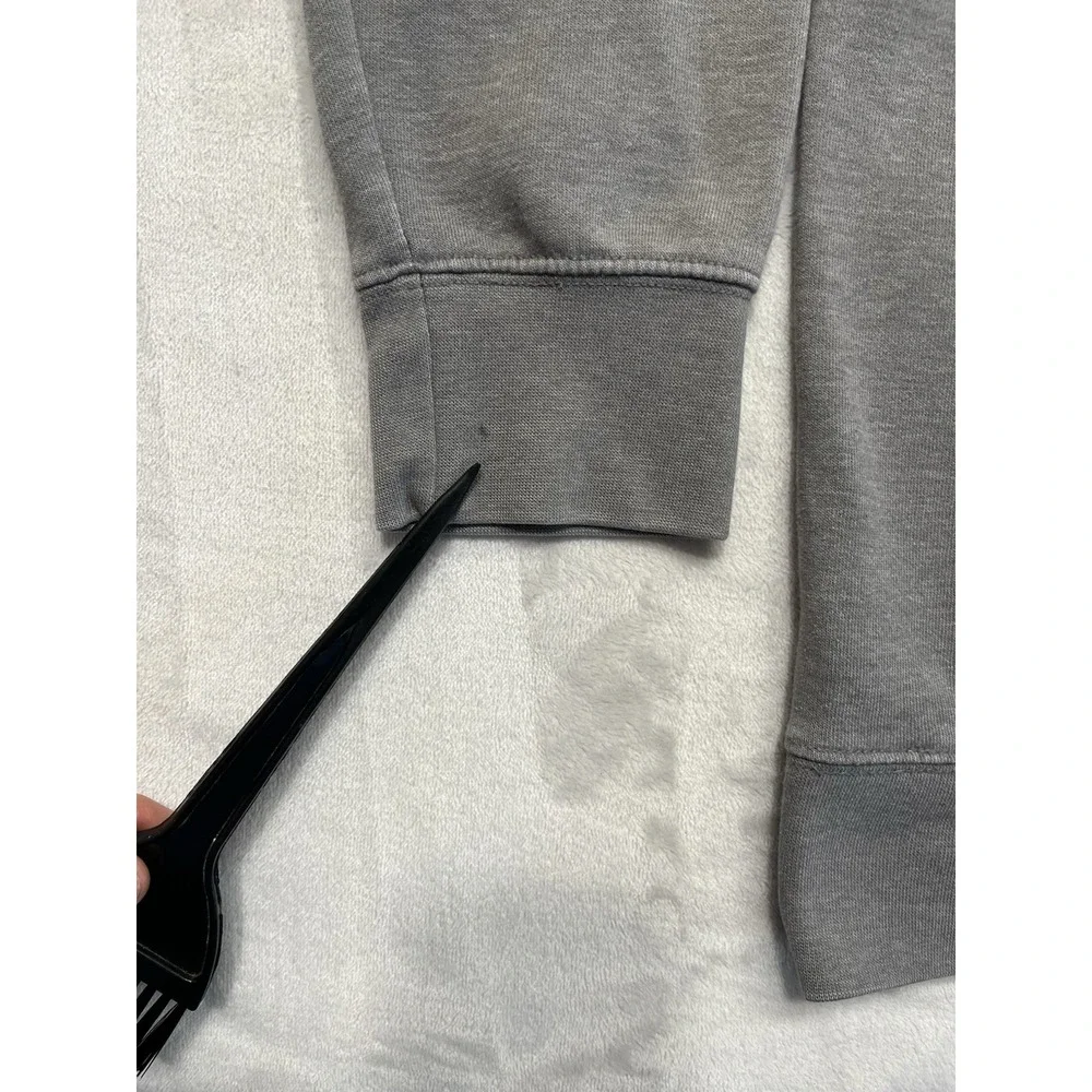 The North Face Hooded Men XL Gray Fleece Graphic Box Logo Sweatshirt Outdoor